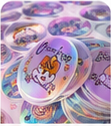 Stickers holográficos personalizados